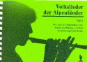 Volkslieder der Alpenlnder Band 1 fr 1-2 Sopranblockflten mit Texten und Akkorden