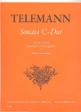 Sonate C-Dur  fr 4 Gitarren Partitur und Stimmen