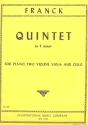 Quintet f minor for piano, 2 violins, viola and cello score and 4 parts