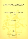 Streichquartett Es-Dur op.44,3 fr 2 Violinen, Viola und Violoncello Stimmen