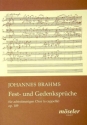 Fest- und Gedenksprche op.109 Doppelchor a cappella