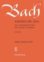 Auf schmetternde Tne Kantate Nr.207a BWV207a Klavierauszug (dt)