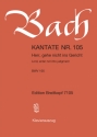 Herr, gehe nicht ins Gericht Kantate Nr.105 BWV105 Klavierauszug (dt/en)