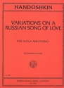 Variations on a Russian Song of Love for viola and piano