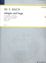 Adagio und Fuge d-Moll Falck65 fr 2 Flten und Streicher Partitur