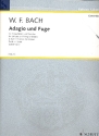 Adagio und Fuge d-Moll Falck65 fr 2 Flten und Streicher Partitur