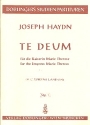 Te Deum C-Dur Hob.XXIIIc:2 fr Chor und Orchester Studienpartitur