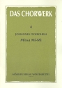 Missa mi-mi fr gem Chor a cappella Partitur
