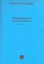 Symphonie no.4 pour orchestre partition miniature