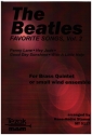 Favorite Songs by The Beatles Band 2 fr Blechblasquintett Partitur und Stimmen