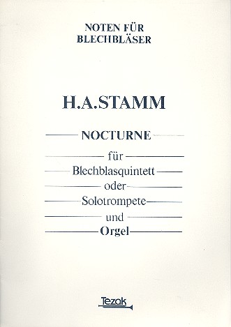 Nocturne fr Blechblasquintett (Solotrompete) und Orgel ad lib Partitur und 5 Stimmen