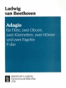 Adagio F-Dur f�r die Spieluhr f�r Fl�te, 2 Oboen, 2 Klarinetten, 2 H�rner und 2 Fagotte Partitur und Stimmen