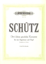 3 kleine geistliche Konzerte fr eine Singstimme und Orgel (Harmonium oder Klavier) (dt)