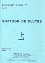 Quatuor op.106 pour 4 flutes, partition miniature