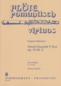 Grand Quartett F-Dur op.70,2 für 4 Flöten Partitur und Stimmen
