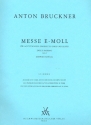 Messe e-Moll 2. Fassung 1882 fr Chor und Blser Blserstimmen