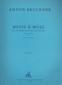 Messe e-Moll 2. Fassung 1882 fr Chor und Blser Dirigierpartitur