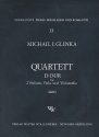 Streichquartett D-Dur fr 2 Violinen, Viola und Violoncello Stimmen