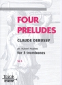 4 Preludes  for 5 trombones score and 5 parts