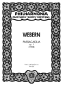 Passacaglia op.1 fr Orchester Studienpartitur