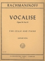 Vocalise op.34,14 for cello and piano