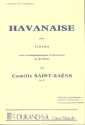Havanaise op.83 pour violon et orchestre partition miniature