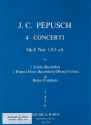Concerto F-Dur op.8,4 für für 2 Altblockflöten (Flöten, Tenorblockflöte, Oboen, Violinen) und Bc Partitur und Stimmen