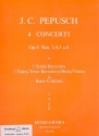 Concerto C-Dur op.8,5 für für 2 Altblockflöten (Flöten, Tenorblockflöte, Oboen, Violinen) und Bc Partitur und Stimmen