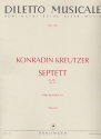 Septett Es-Dur op.62 fr Klarinette, Horn, Fagott, Streichtrio und Kontraba 7 Stimmen