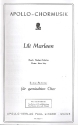 Lili Marleen fr gem Chor und Klavier Chorpartitur (dt)