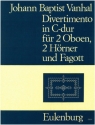 Divertimento C-Dur fr 2 Oboen, 2 Hrner und Fagott Partitur und 5 Stimmen