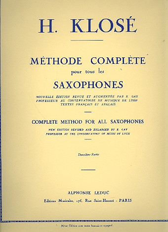 Mthode complte vol.2 pour tous les saxophones