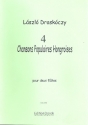 4 chansons populaires Hongroises for 2 flutes score