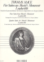 VIER SUITEN AUS MUSICK'S MONUMENT, LONDON 1676 FUER GITARRE LIBBERT, J., ED
