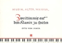 Zweistimmig auf dem Klavier zu spielen Musik alter Meister