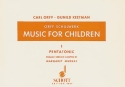 Music for Children vol.1 für Singstimme, Blockflöte und Schlagzeug score