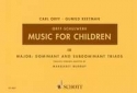 Music for Children vol.3 - major dominant and subdominant triads für 4 Blockflöten (SATB) score