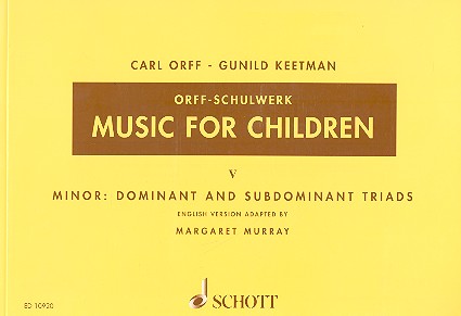Music for Children vol.5 minor: dominant and subdominant triads für Singstimme, Blockflöte und Schlagzeug score