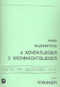 4 Adventslieder fr gem Chor 3 Weihnachtslieder Partitur (dt)