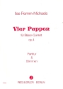Vier Puppen op.4  fr Blser-Quintett Partitur und Stimmen