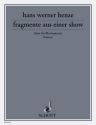 Fragmente aus einer Show fr Horn, 2 Trompeten, Posaune und Tenortuba Partitur