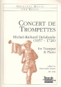 Concert de trompettes fr Trompete und Orgel, Pauken ad lib. Partitur und Stimmen