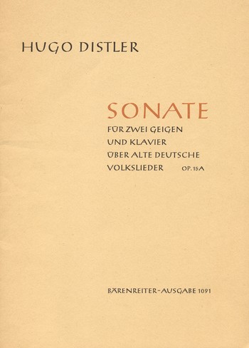 Sonate op.15a fr 2 Violinen und Klavier