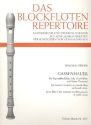 Gassenhauer für Sopranblockflöte (Piccoloflöte) und kleine Trommel Partitur