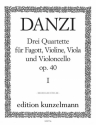 Quartett C-Dur op.40,1 fr Fagott und Streichtrio Stimmen