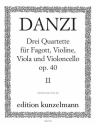 Quartett d-Moll op.40,2 fr Fagott und Streichtrio Stimmen