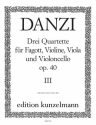 Quartett B-Dur op.40,3 fr Fagott, Violine, Viola und Violoncello