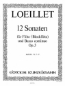 12 Sonaten op.3 Band 3 (Nr.7-9) fr Flte und Bc