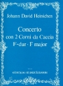 Concerto F-Dur con 2 corni da caccia (e archi) Klavierauszug