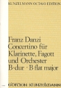 Concertino B-Dur op.47 für Klarinette, Fagott und Orchester Partitur